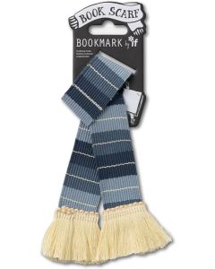 Book Scarf Bookmark - Grey a Cream