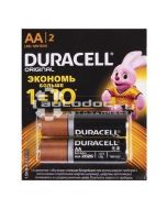 Батарейка Duracell Basic AA (LR06) алкалиновая, 2BL (հատով)
