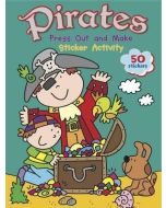 Sticker Activity book.Pirates Press Out and Make