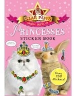 Sticker book.Animal princesses dress-up