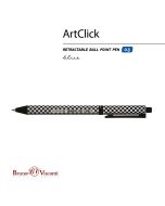 Ручка Альт "Artclick. Шашечки" Шариковая 0.5 Мм, Синяя