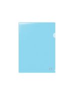 Папка-уголок Forofis A4, 0.115мм, прозрачная синяя