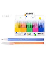 Ручкамасляный Mazari Caramel Ultra soft стираемая, синяя 0.7мм (стержень меняется)