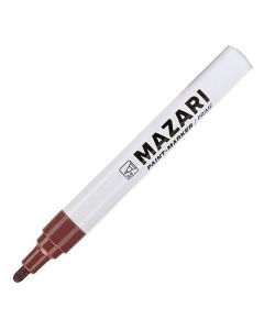 Маркер-краска Mazari Prime, кофейный пулевидный 2мм