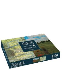 1000 Piece Jigsaw Puzzle Double Sided. Monet Water Lily Pond Poppies 